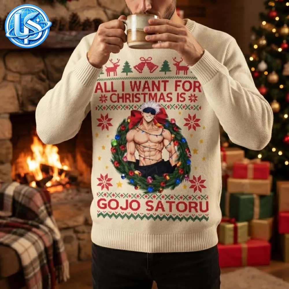 Jujutsu Kaisen ALL I WANT FOR CHRISTMAS IS GOJO SATORU Special Sweatshirt 12 Jujutsu Kaisen ALL I WANT FOR CHRISTMAS IS GOJO SATORU Special Sweatshirt