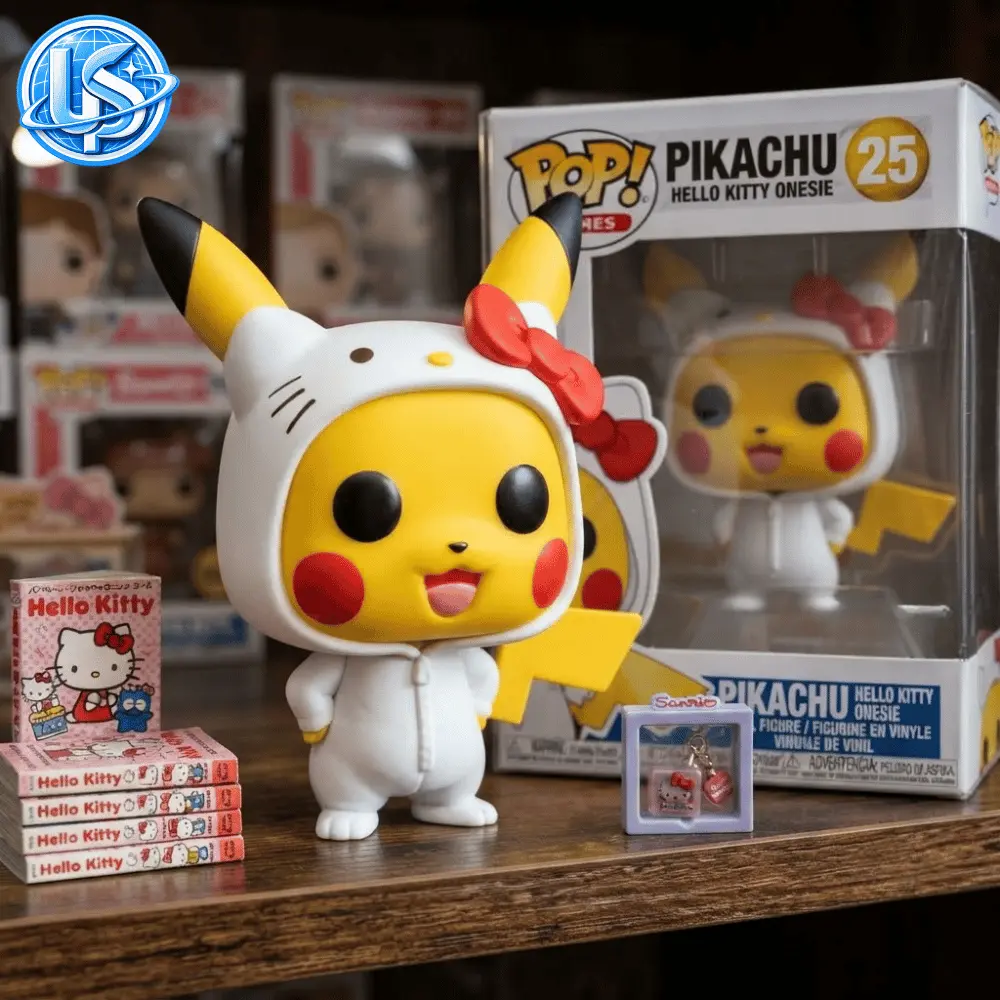 Funko Pop! Games Pikachu (Hello Kitty Onesie) PikaKitty Special Edition Figure 10 Funko Pop! Games Pikachu (Hello Kitty Onesie) PikaKitty Special Edition Figure