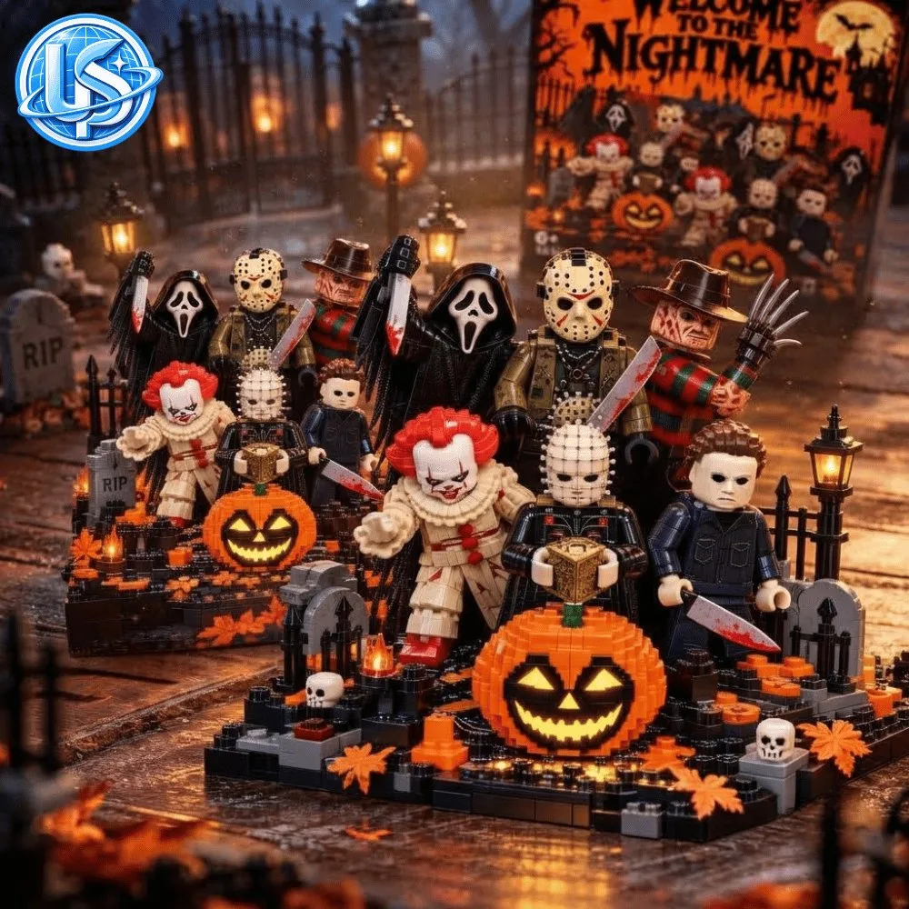 Welcome to the Nightmare Halloween Themed Building Block Set 9 Welcome to the Nightmare Halloween Themed Building Block Set 33