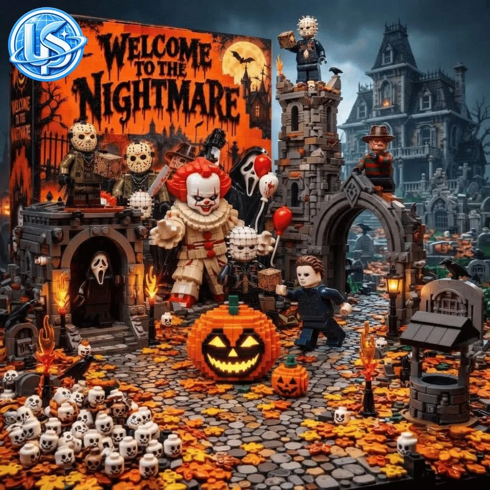 Welcome to the Nightmare Halloween Themed Building Block Set 11 Welcome to the Nightmare Halloween Themed Building Block Set