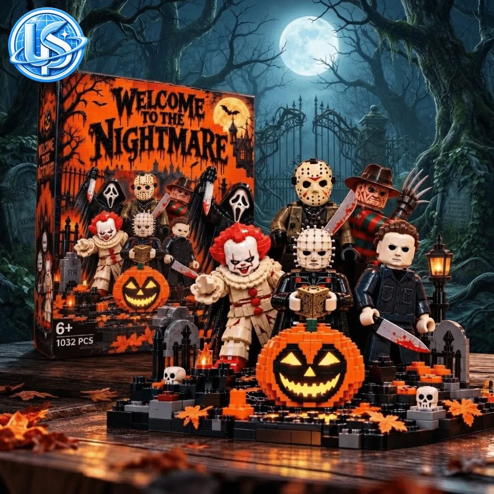 Welcome to the Nightmare Halloween Themed Building Block Set 12 Welcome to the Nightmare Halloween Themed Building Block Set