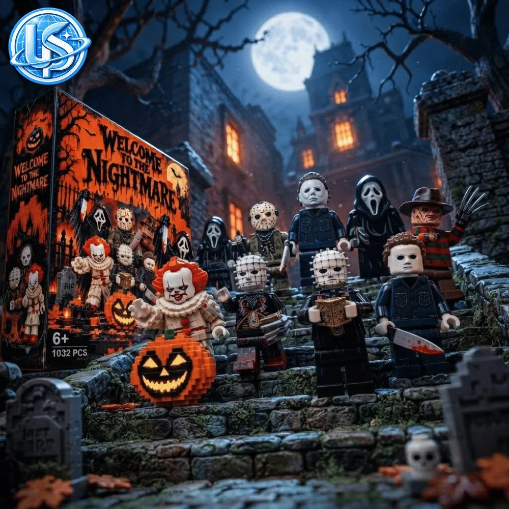 Welcome to the Nightmare Halloween Themed Building Block Set 13 Welcome to the Nightmare Halloween Themed Building Block Set