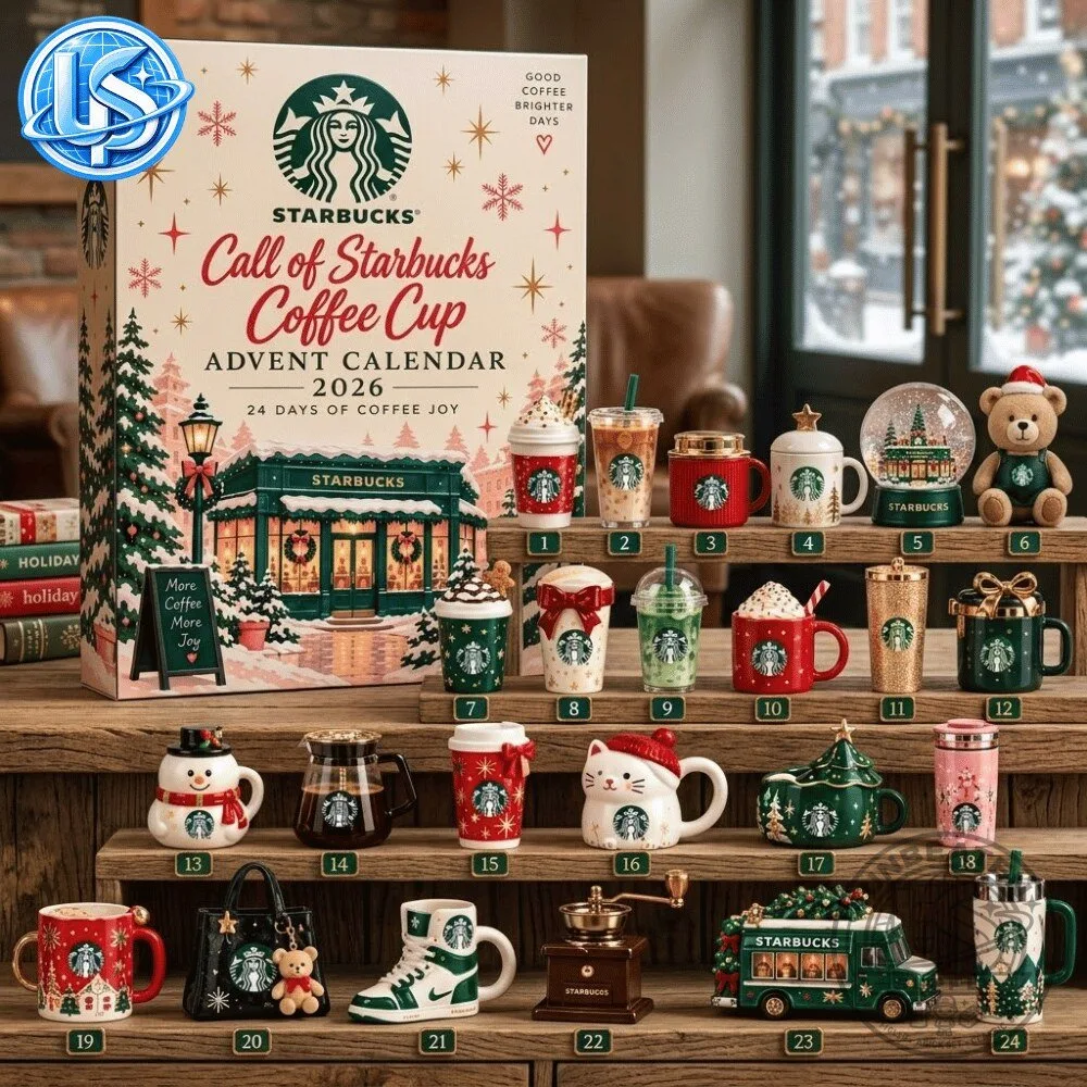 Starbucks Coffee Cup Advent Calendar 2026 24 Days Of Coffee Joy