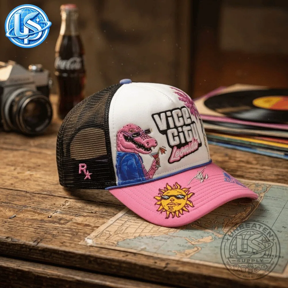 Rockstar x GTA 6 Vice City Grand Theft Auto VI: The Goodtime State Leonida Hat 2026 12 Rockstar x GTA 6 Vice City Grand Theft Auto VI: The Goodtime State Leonida Hat 2026