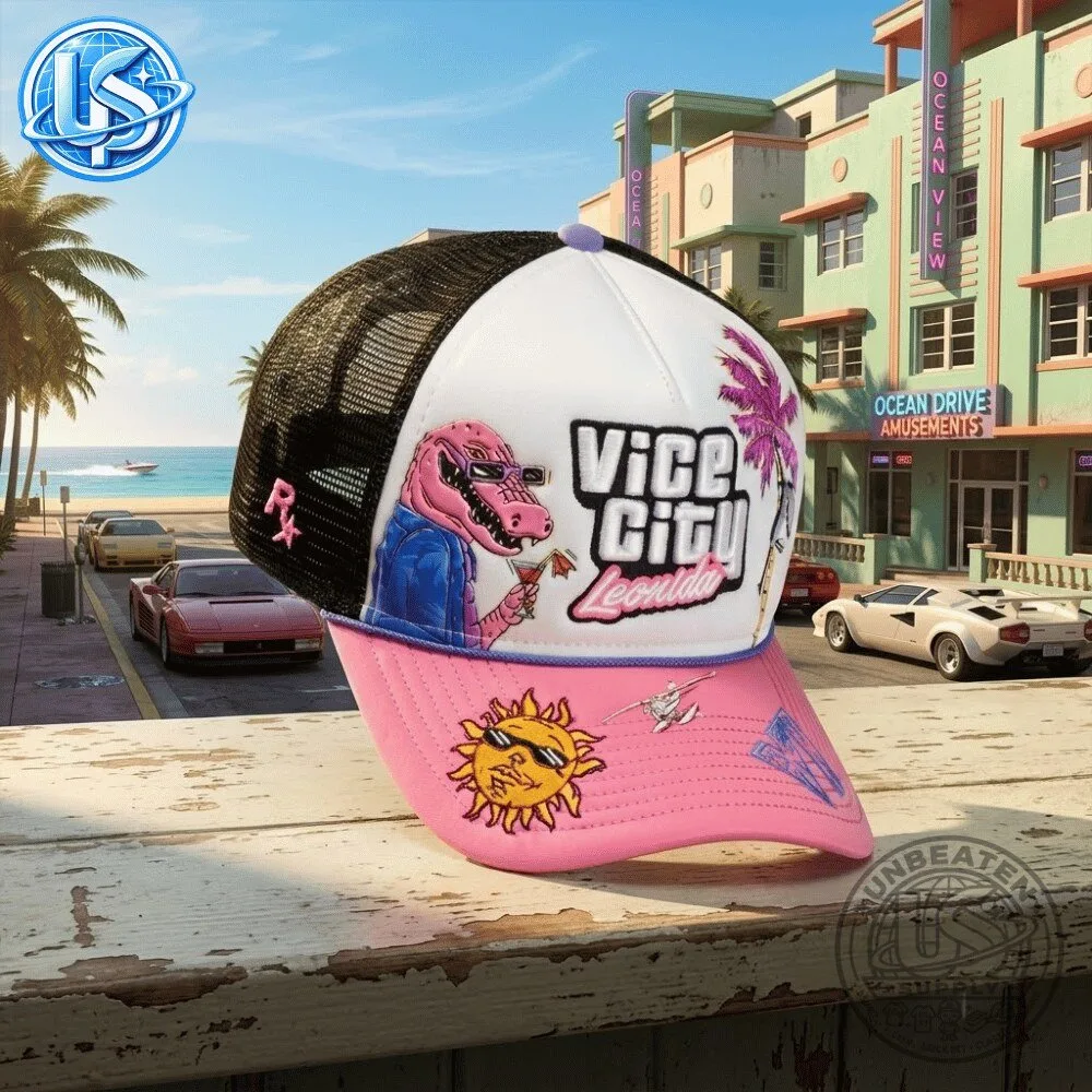 Rockstar x GTA 6 Vice City Grand Theft Auto VI: The Goodtime State Leonida Hat 2026 13 Rockstar x GTA 6 Vice City Grand Theft Auto VI: The Goodtime State Leonida Hat 2026