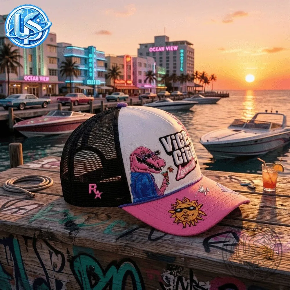 Rockstar x GTA 6 Vice City Grand Theft Auto VI: The Goodtime State Leonida Hat 2026 14 Rockstar x GTA 6 Vice City Grand Theft Auto VI: The Goodtime State Leonida Hat 2026