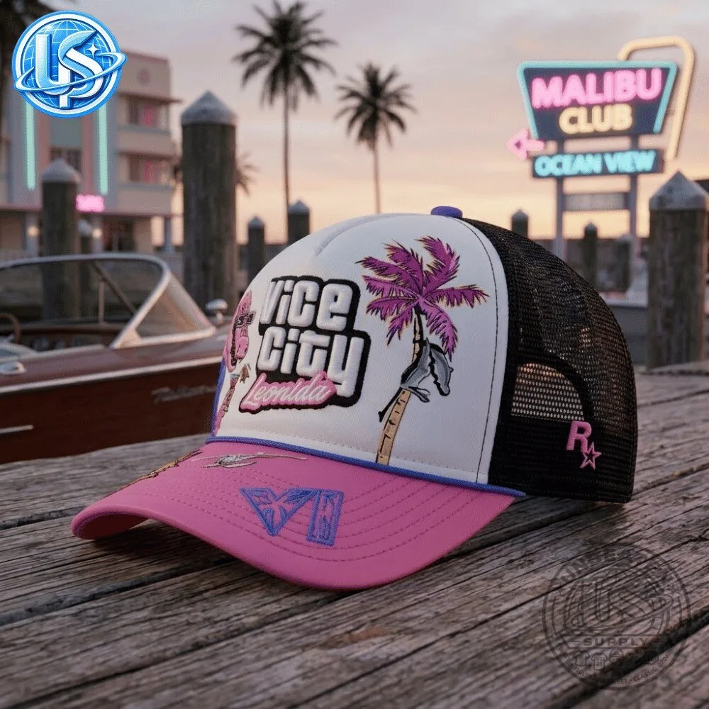 Rockstar x GTA 6 Vice City Grand Theft Auto VI: The Goodtime State Leonida Hat 2026 15 Rockstar x GTA 6 Vice City Grand Theft Auto VI: The Goodtime State Leonida Hat 2026