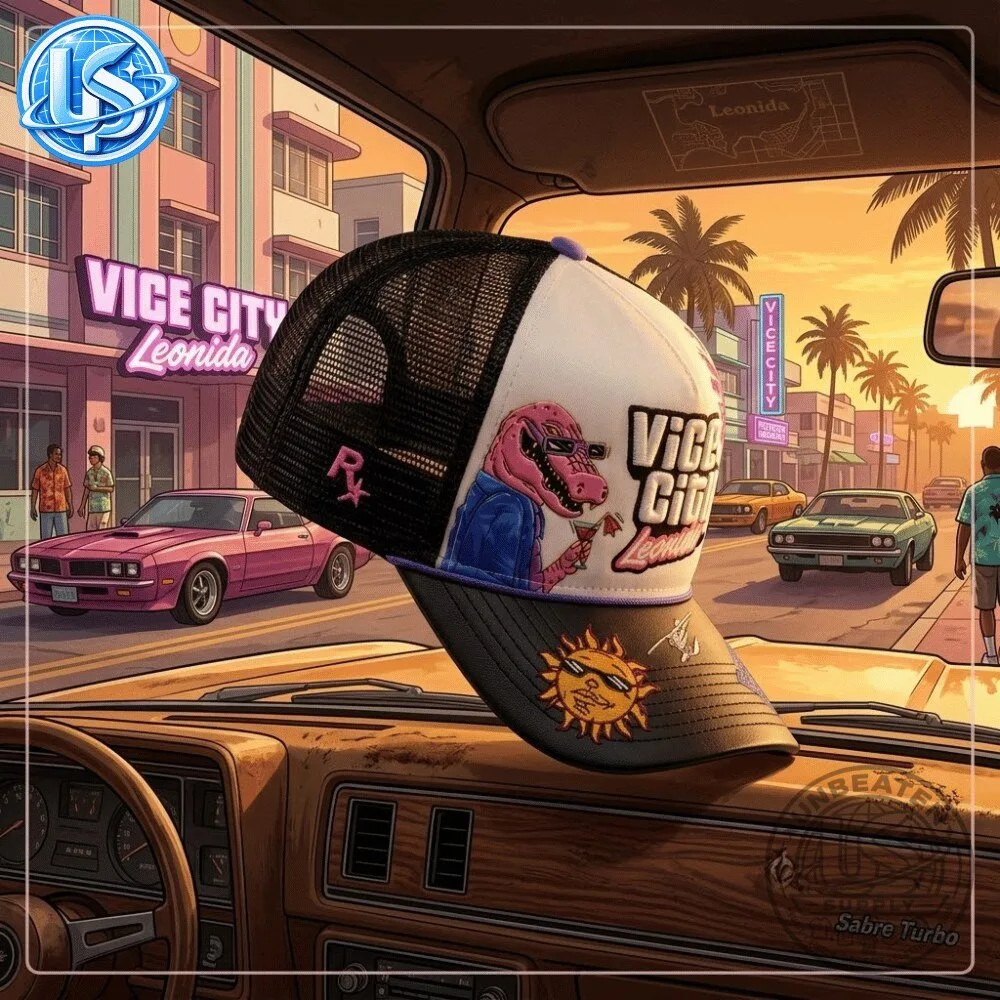 Rockstar x GTA 6 Vice City Grand Theft Auto VI: The Goodtime State Leonida Hat 2026 16 Rockstar x GTA 6 Vice City Grand Theft Auto VI: The Goodtime State Leonida Hat 2026