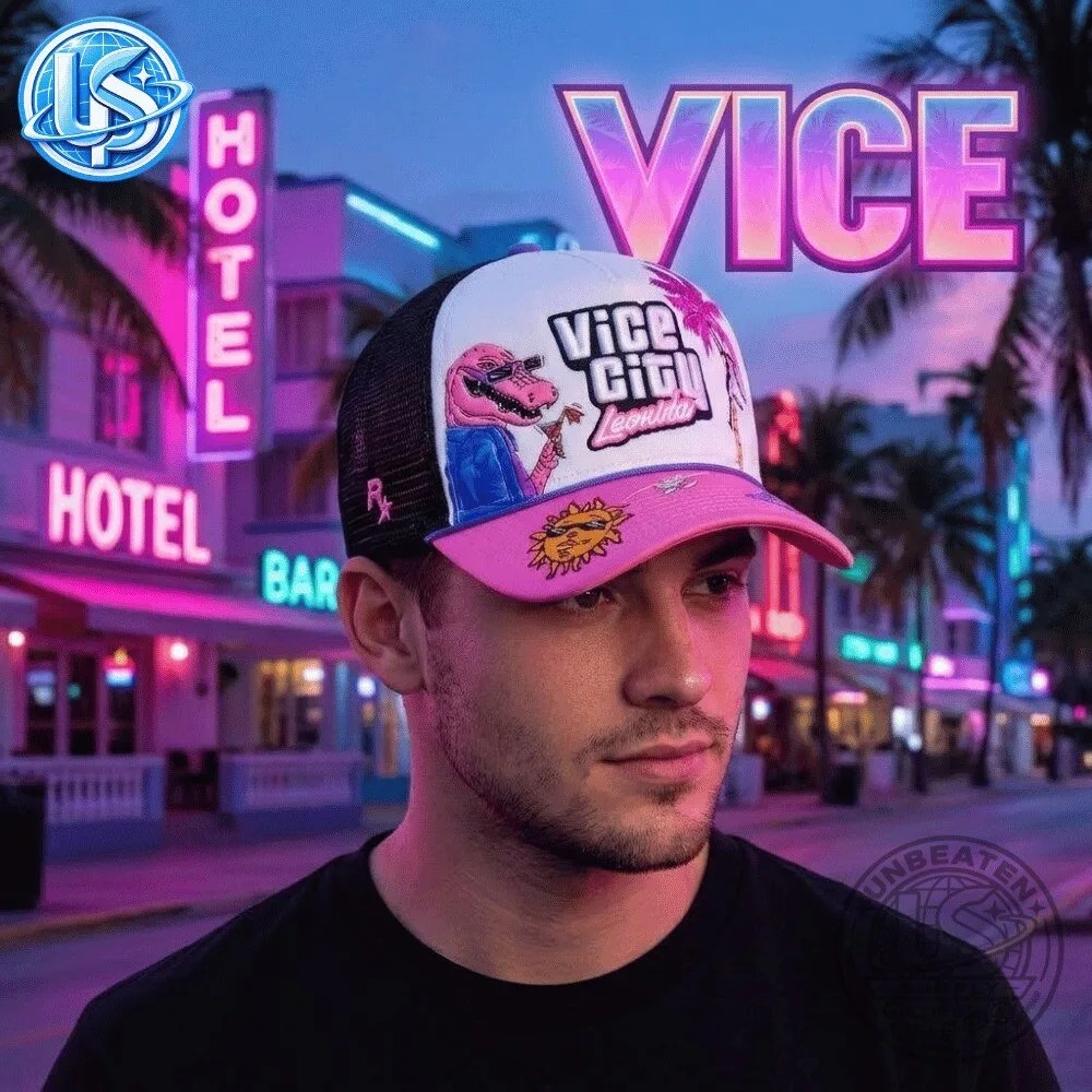 Rockstar x GTA 6 Vice City Grand Theft Auto VI: The Goodtime State Leonida Hat 2026 17 Rockstar x GTA 6 Vice City Grand Theft Auto VI: The Goodtime State Leonida Hat 2026