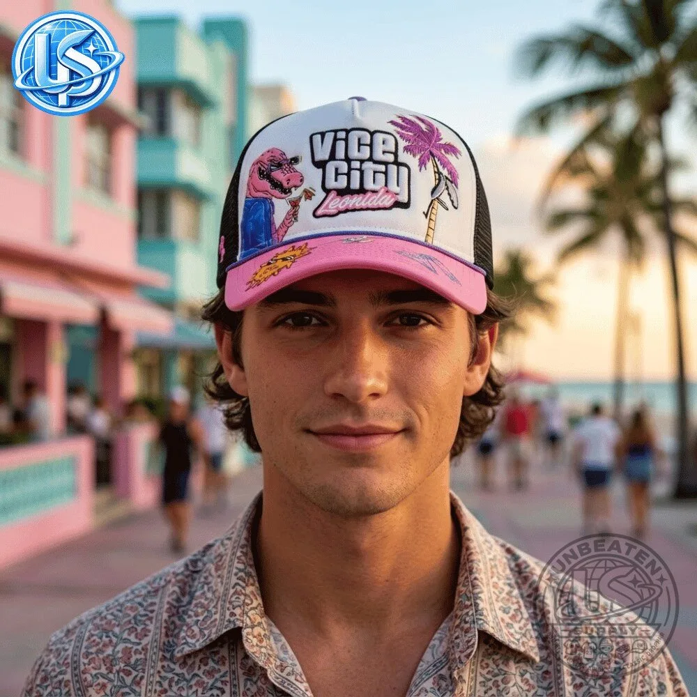 Rockstar x GTA 6 Vice City Grand Theft Auto VI: The Goodtime State Leonida Hat 2026 18 Rockstar x GTA 6 Vice City Grand Theft Auto VI: The Goodtime State Leonida Hat 2026