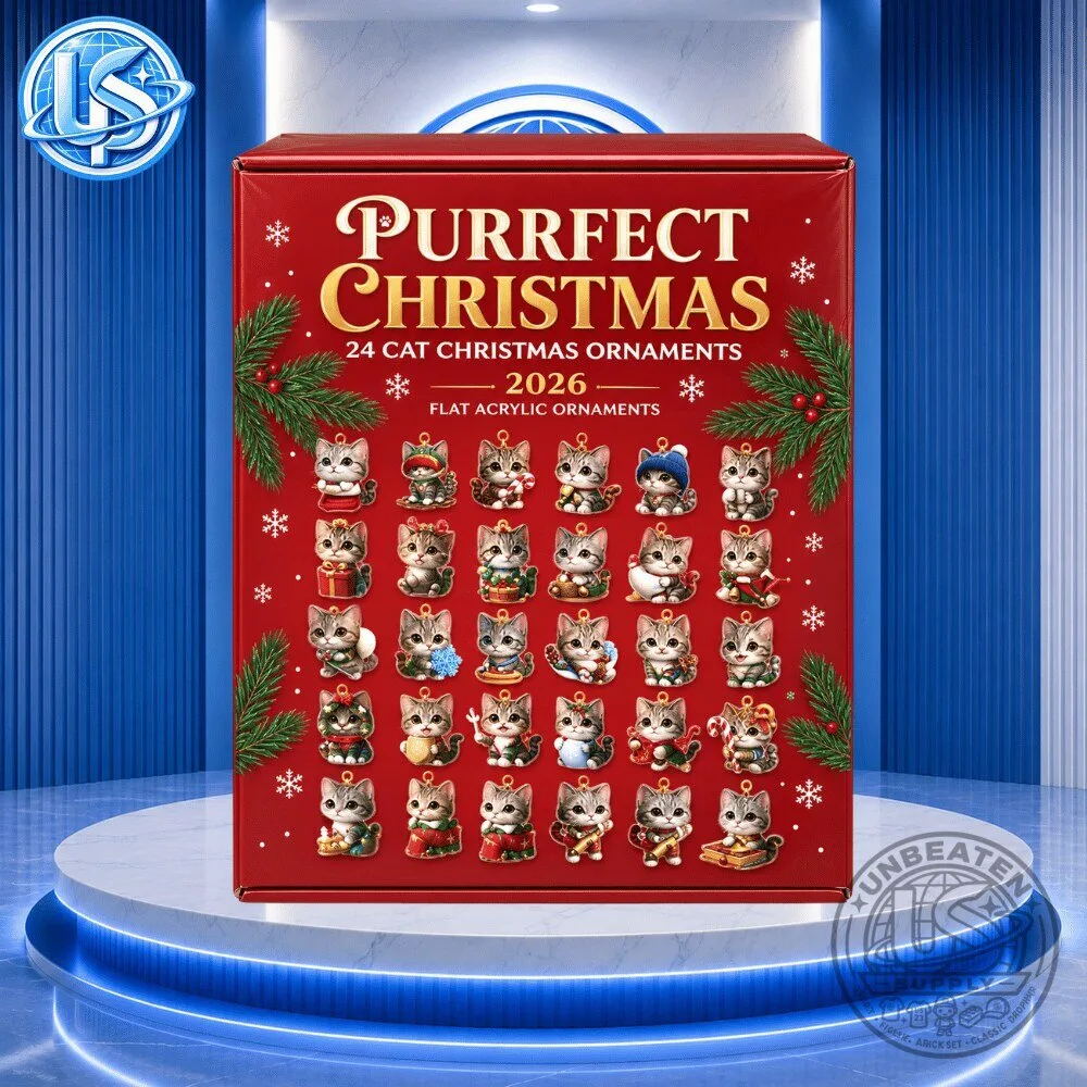 Purrfect Christmas 24 Cat Christmas Ornaments Advent Calendar 2026