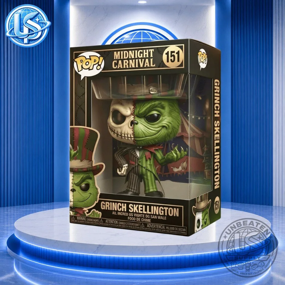 Funko Pop The Nightmare Before Christmas Midnight Carnival Grinch Skellington Figure 7 Funko Pop The Nightmare Before Christmas Midnight Carnival Grinch Skellington Figure
