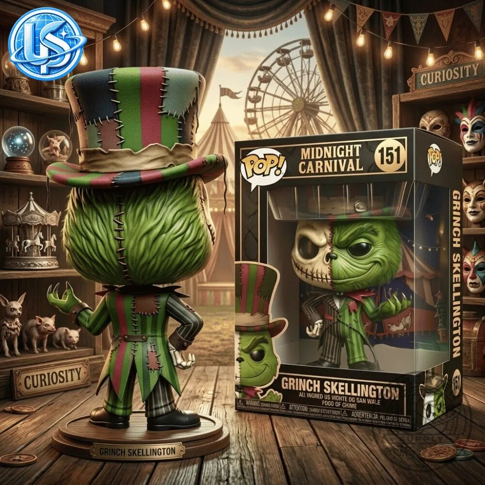 Funko Pop The Nightmare Before Christmas Midnight Carnival Grinch Skellington Figure 9 Funko Pop The Nightmare Before Christmas Midnight Carnival Grinch Skellington Figure