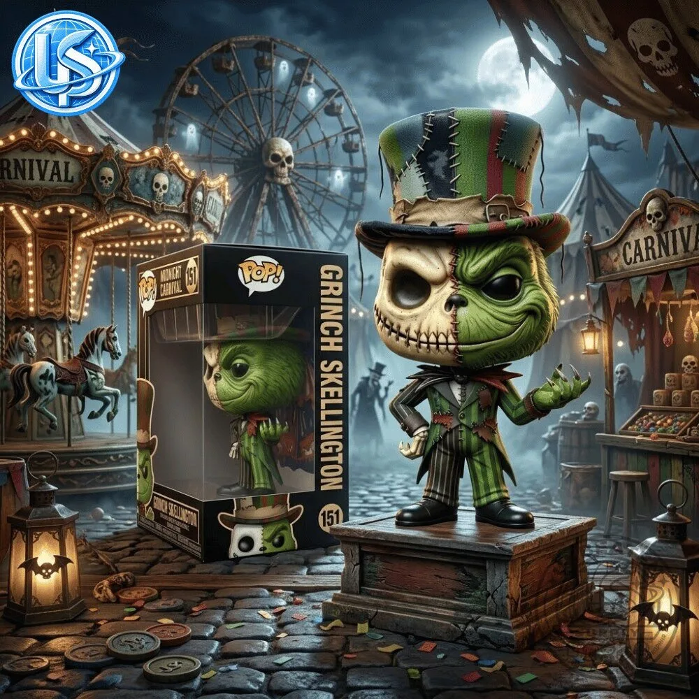 Funko Pop The Nightmare Before Christmas Midnight Carnival Grinch Skellington Figure 10 Funko Pop The Nightmare Before Christmas Midnight Carnival Grinch Skellington Figure