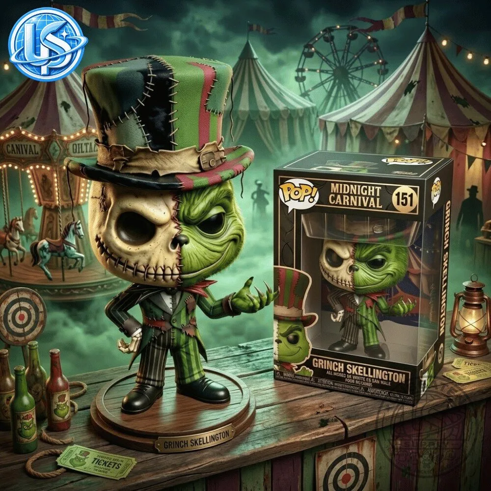 Funko Pop The Nightmare Before Christmas Midnight Carnival Grinch Skellington Figure 11 Funko Pop The Nightmare Before Christmas Midnight Carnival Grinch Skellington Figure