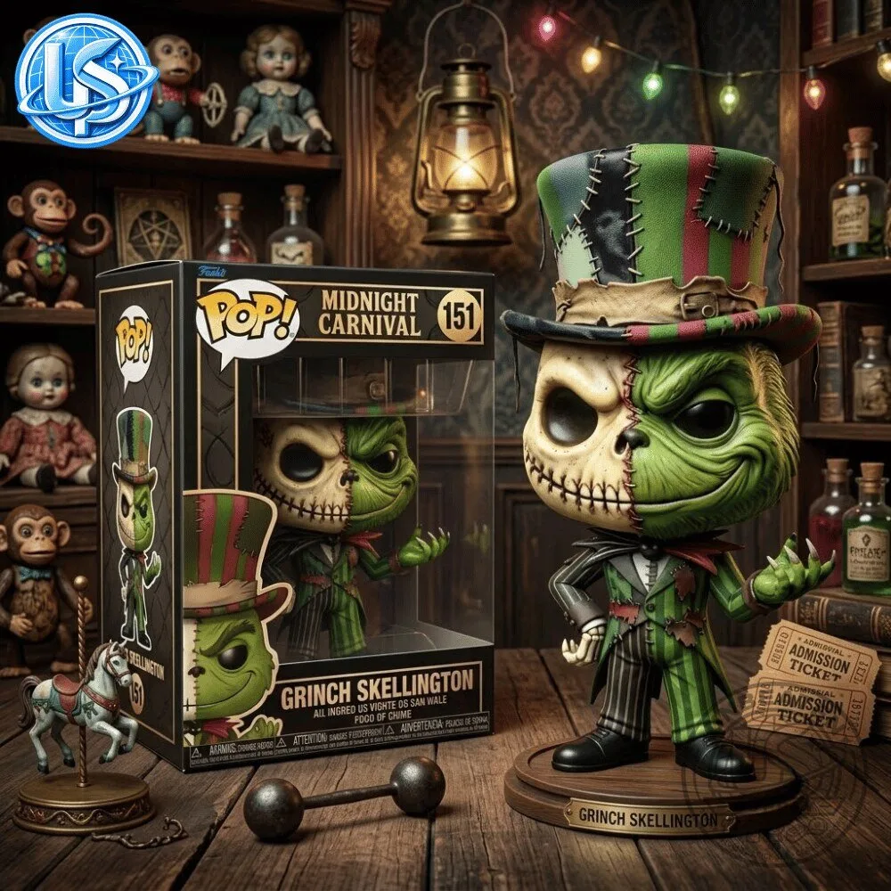 Funko Pop The Nightmare Before Christmas Midnight Carnival Grinch Skellington Figure 12 Funko Pop The Nightmare Before Christmas Midnight Carnival Grinch Skellington Figure