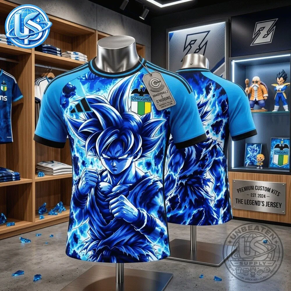 O'Higgins FC x Dragon Ball Z Blue Energy Special Jersey Shirt 12 O'Higgins FC x Dragon Ball Z Blue Energy Special Jersey Shirt