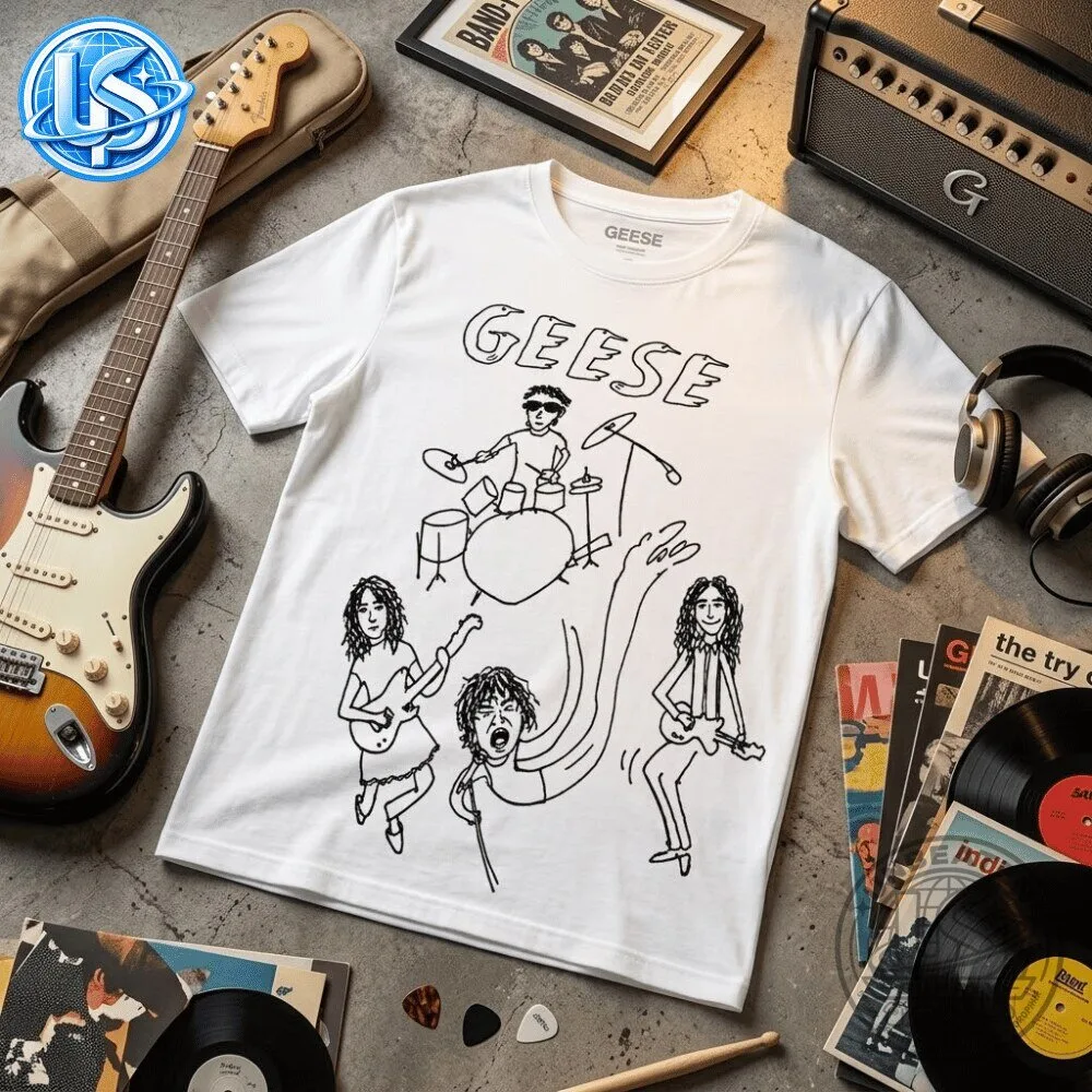 GEESE Shirt Graham Coxon Drawing of Blur T Shirt 10 GEESE Shirt Graham Coxon Drawing of Blur T Shirt