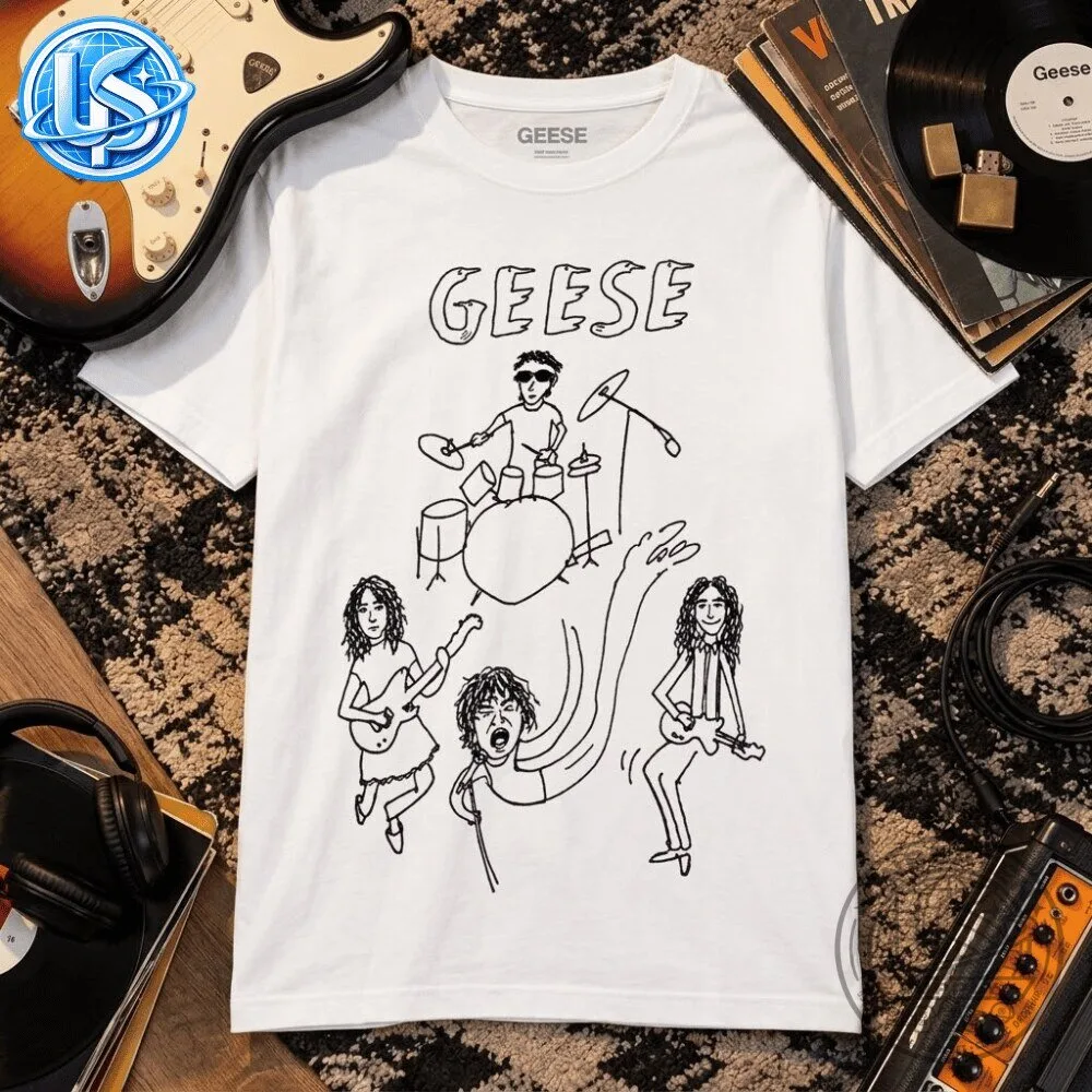 GEESE Shirt Graham Coxon Drawing of Blur T Shirt 11 GEESE Shirt Graham Coxon Drawing of Blur T Shirt