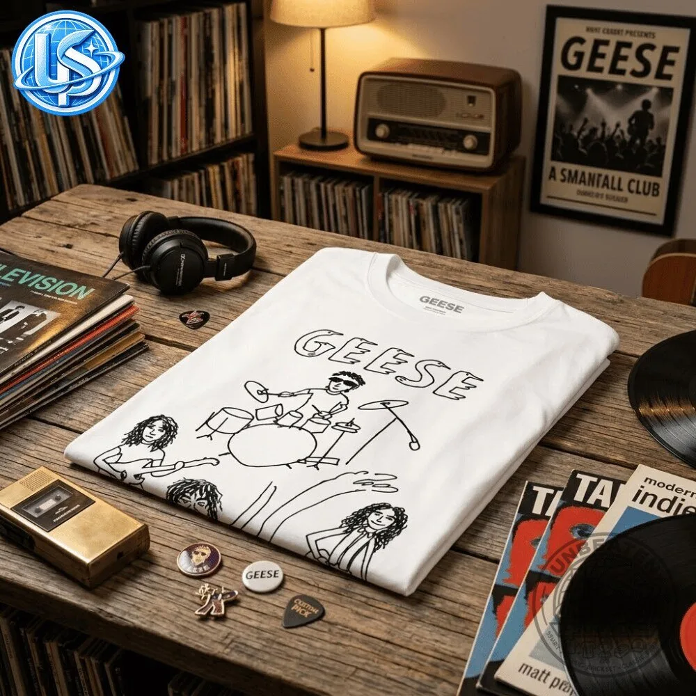 GEESE Shirt Graham Coxon Drawing of Blur T Shirt 12 GEESE Shirt Graham Coxon Drawing of Blur T Shirt