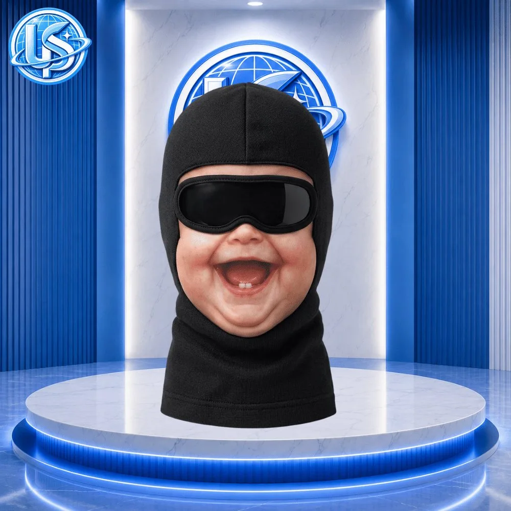 Funny Baby Face Balaclava Ski Mask Black Perfect Gag Gift 7 Funny Baby Face Balaclava Ski Mask Black Perfect Gag Gift