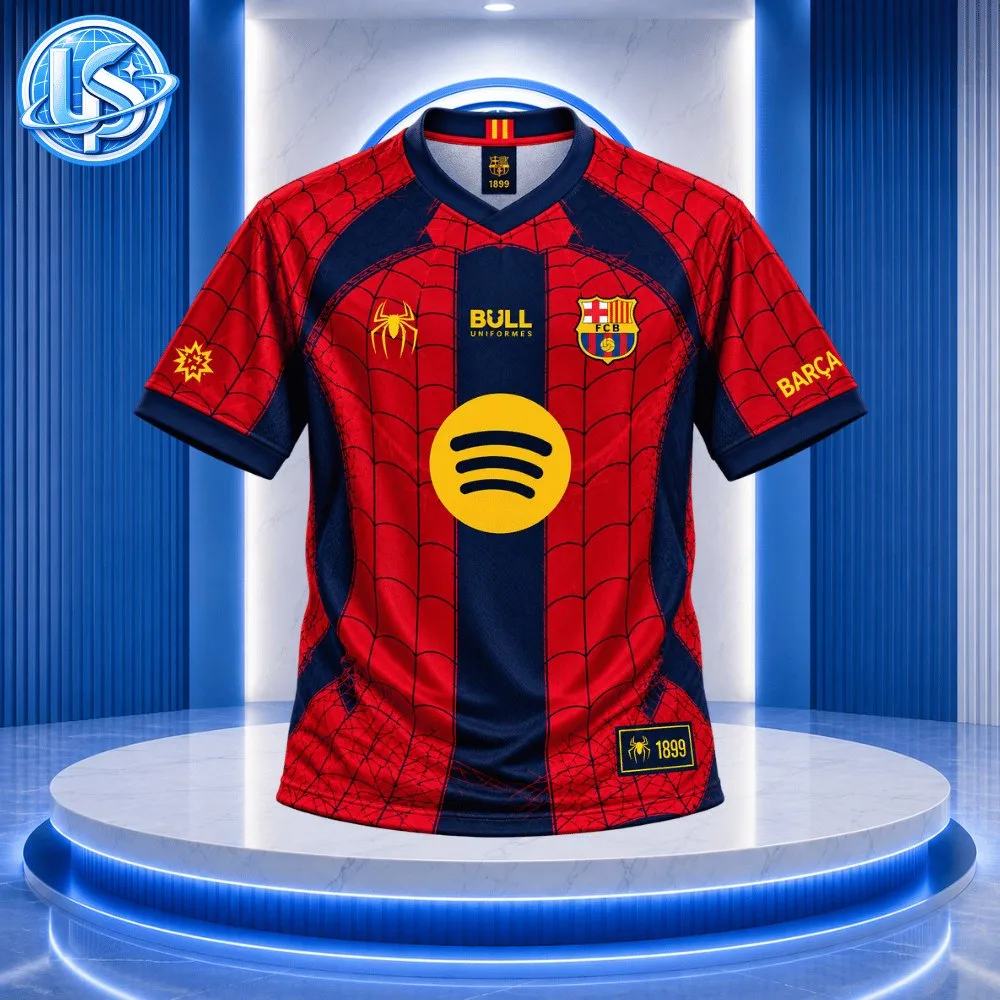 FC Barcelona x Spider-Man x Bull Uniforms Special Jersey Shirt 2026