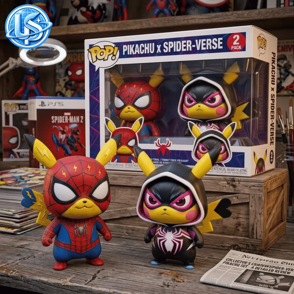 Funko Pop 2 Pack Pikachu x Spider-Verse Special Edition Figures 8 Funko Pop 2 Pack Pikachu x Spider-Verse Special Edition Figures