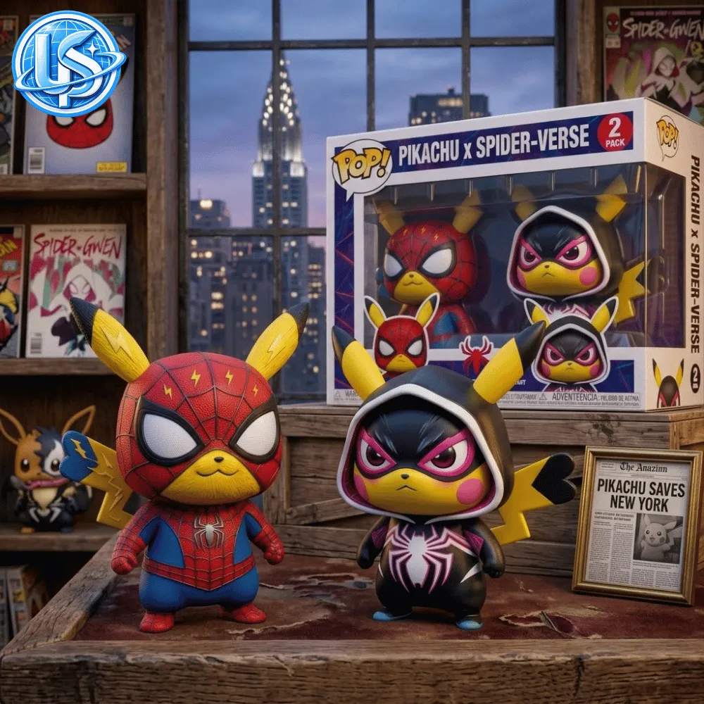Funko Pop 2 Pack Pikachu x Spider-Verse Special Edition Figures 10 Funko Pop 2 Pack Pikachu x Spider-Verse Special Edition Figures