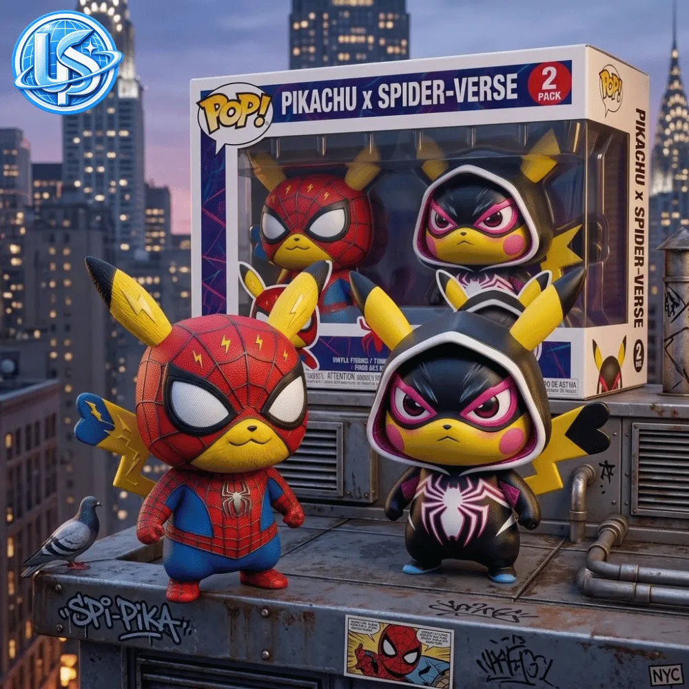 Funko Pop 2 Pack Pikachu x Spider-Verse Special Edition Figures 11 Funko Pop 2 Pack Pikachu x Spider-Verse Special Edition Figures