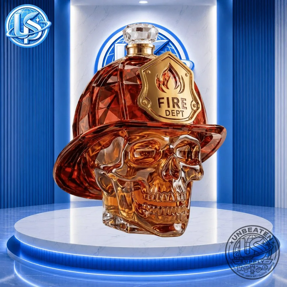Fire Department Skull Helmet Glass Decanter Bottle 2026 Special 7 Fire Department Skull Helmet Glass Decanter Bottle 2026 Special 11