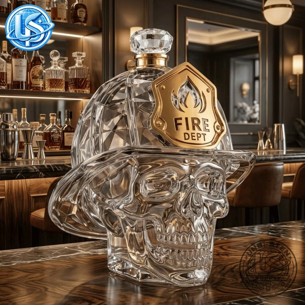 Fire Department Skull Helmet Glass Decanter Bottle 2026 Special 11 Fire Department Skull Helmet Glass Decanter Bottle 2026 Special 55