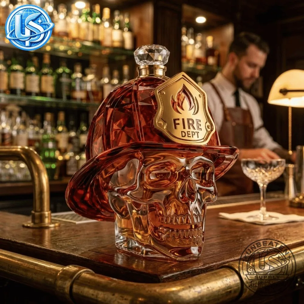 Fire Department Skull Helmet Glass Decanter Bottle 2026 Special 12 Fire Department Skull Helmet Glass Decanter Bottle 2026 Special 66