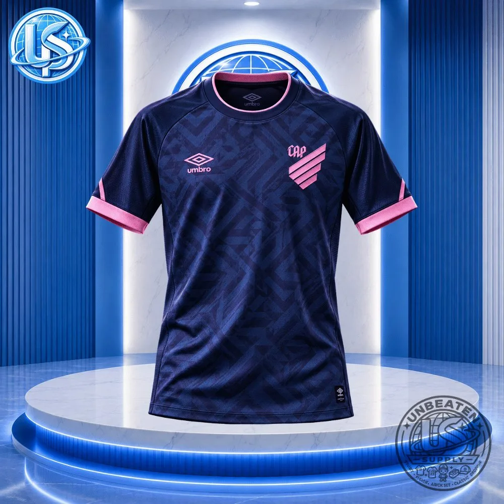 Umbro Athletico Paranaense & Santos 2026 Pink October Kits Jersey Shirt