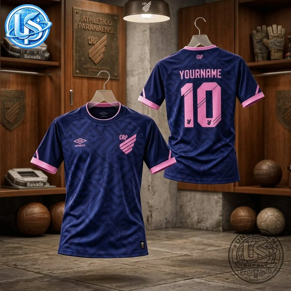 Umbro Athletico Paranaense & Santos 2026 Pink October Kits Jersey Shirt 8 Umbro Athletico Paranaense & Santos 2026 Pink October Kits Jersey Shirt