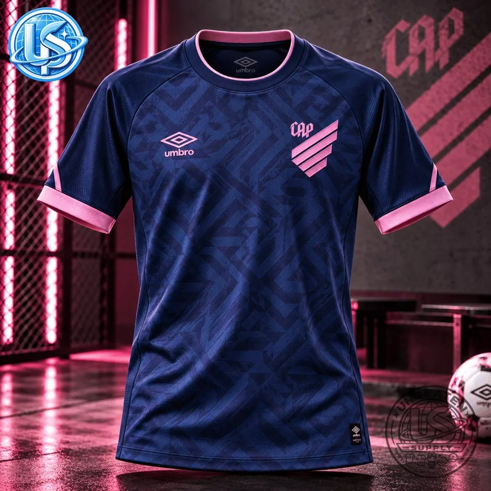 Umbro Athletico Paranaense & Santos 2026 Pink October Kits Jersey Shirt 12 Umbro Athletico Paranaense & Santos 2026 Pink October Kits Jersey Shirt