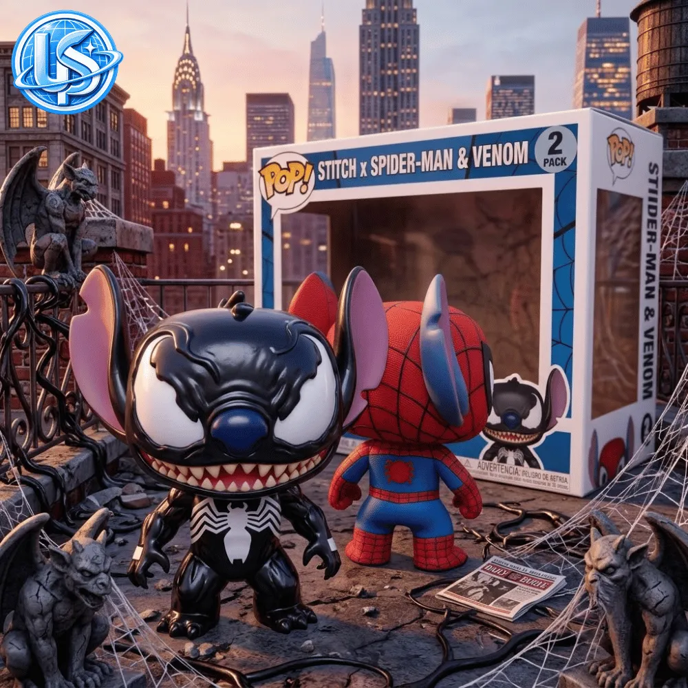 Funko Pop Stitch x Spider-Man & Venom 2 Pack Special Figure 8 Funko Pop Stitch x Spider-Man & Venom 2 Pack Special Figure