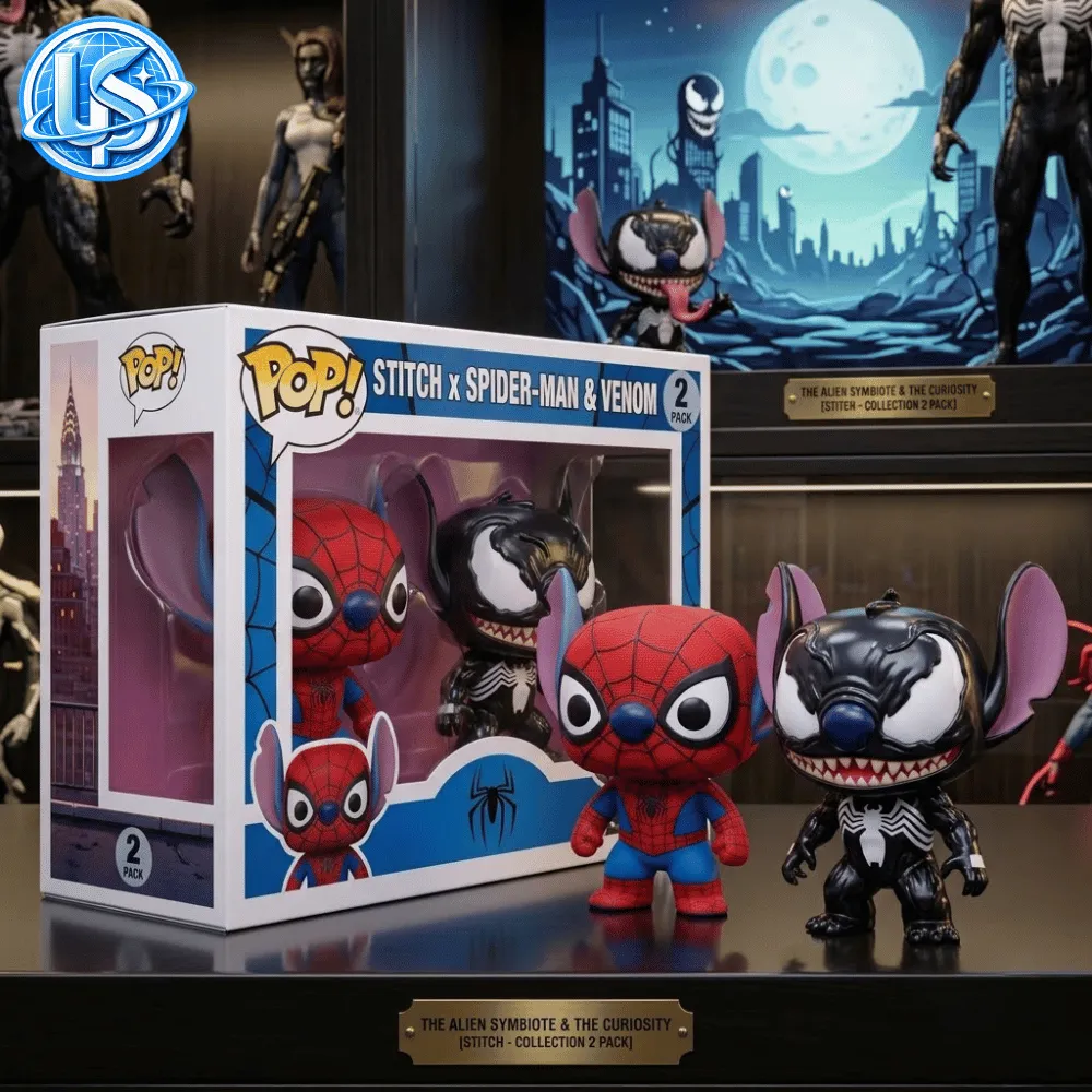 Funko Pop Stitch x Spider-Man & Venom 2 Pack Special Figure 10 Funko Pop Stitch x Spider-Man & Venom 2 Pack Special Figure