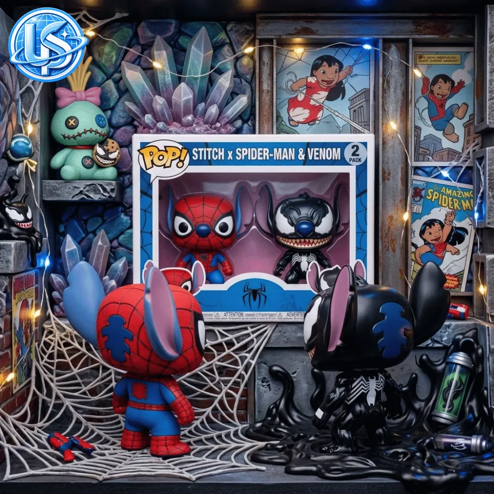 Funko Pop Stitch x Spider-Man & Venom 2 Pack Special Figure 12 Funko Pop Stitch x Spider-Man & Venom 2 Pack Special Figure